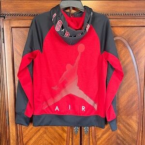 Jordan Boy’s Red and Black Zip Up Hoodie
